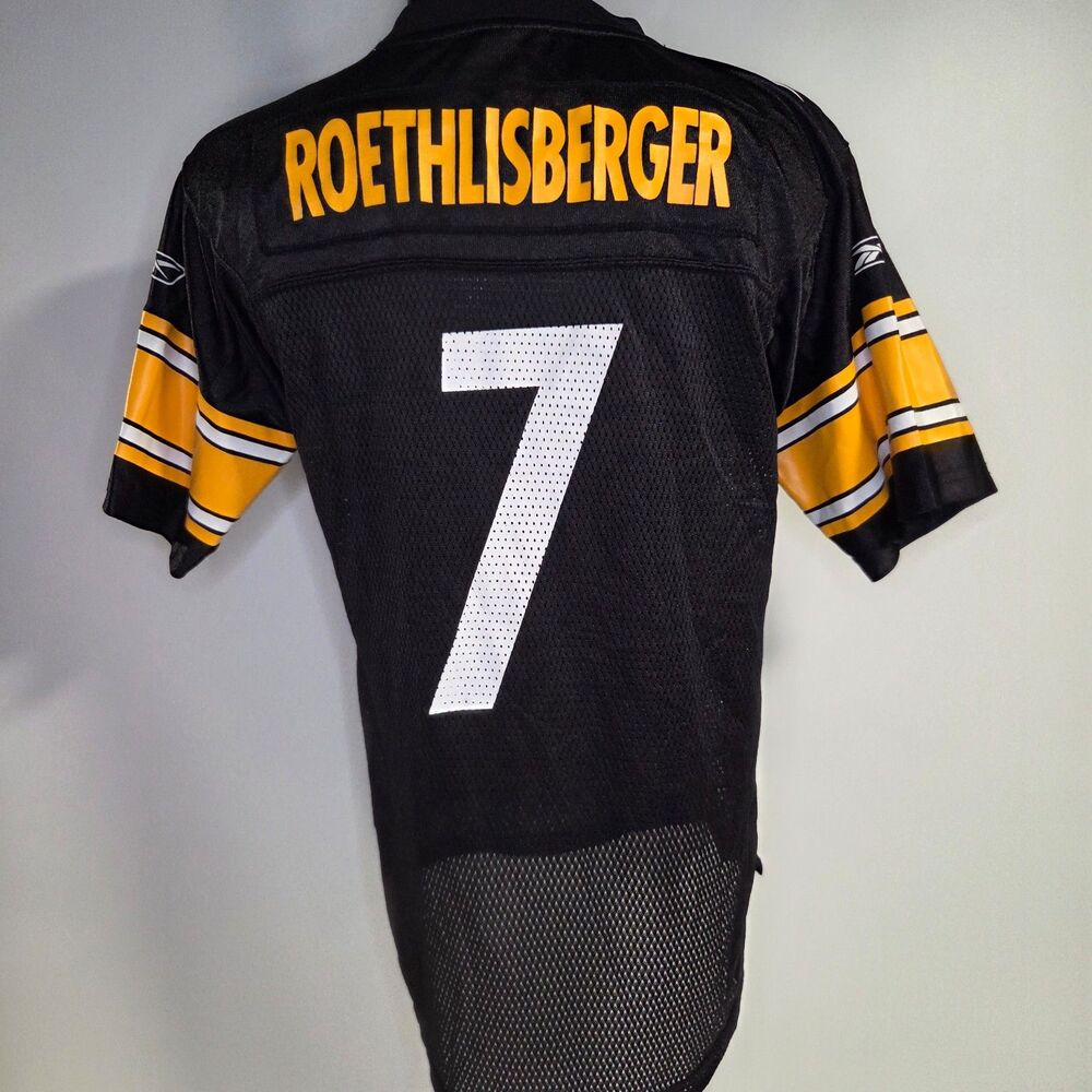 Ben Roethlisberger Pittsburgh Steelers #7 Reebok NFL Jersey Large